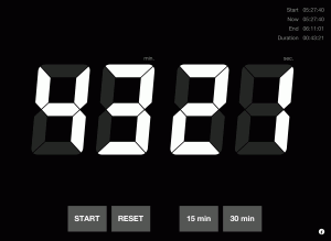 Count Down Timer for Presentations(iPad Screen Shot)